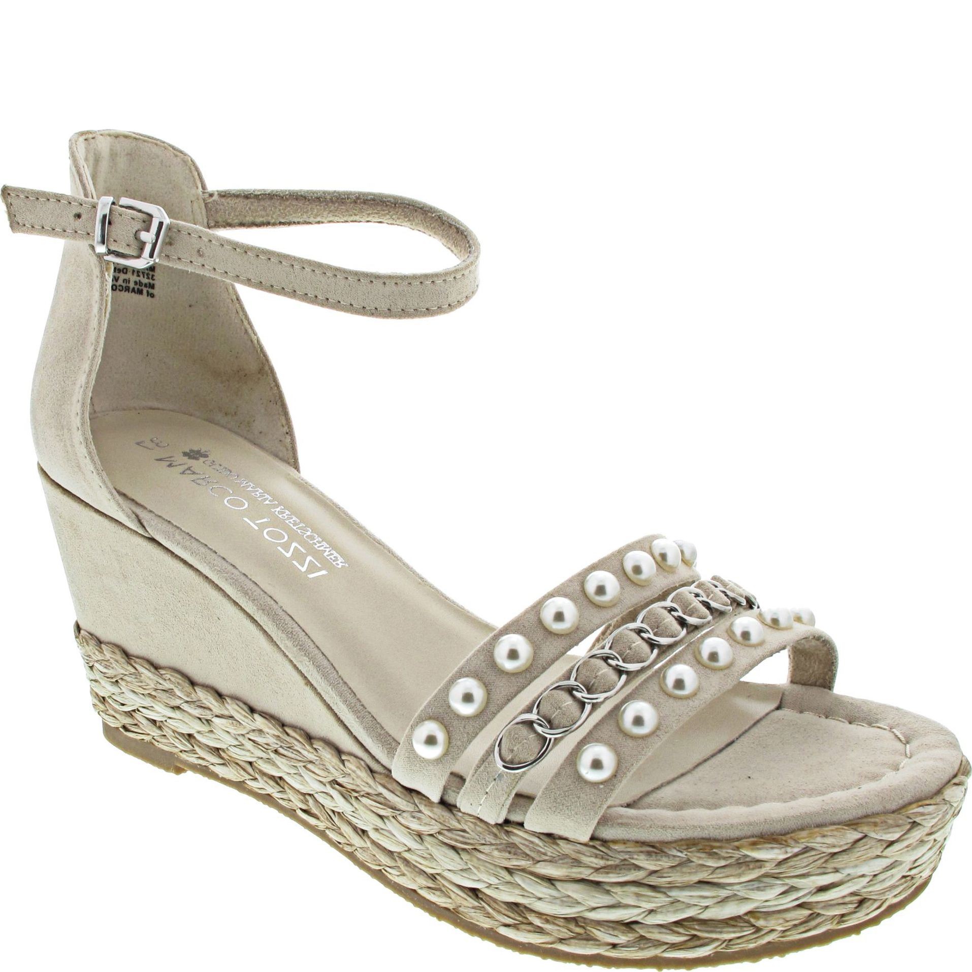 MARCO TOZZI Basutės moterims, Smėlio, SANDALS 1