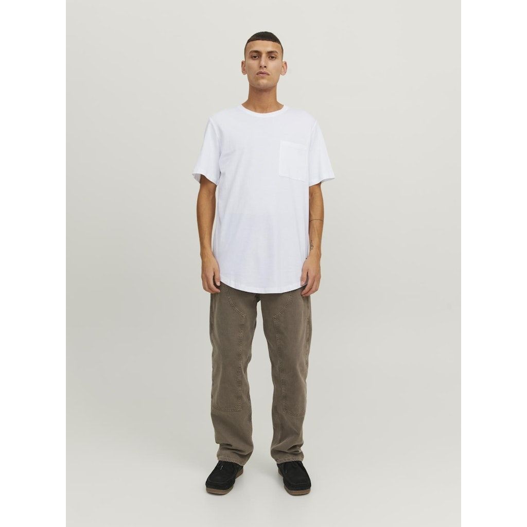 JACK & JONES Marškinėliai vyrams, Balta, JJENOA POCKET TEE SS 3