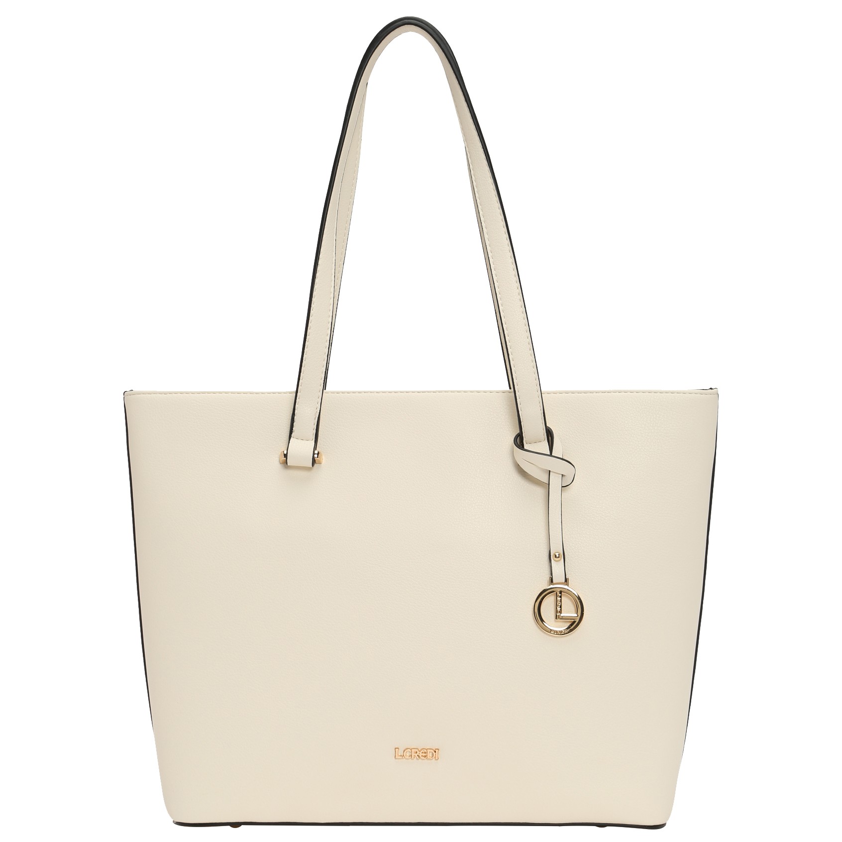 L.CREDI Pirkinių krepšys moterims, Balta, Filippa tote bag 1