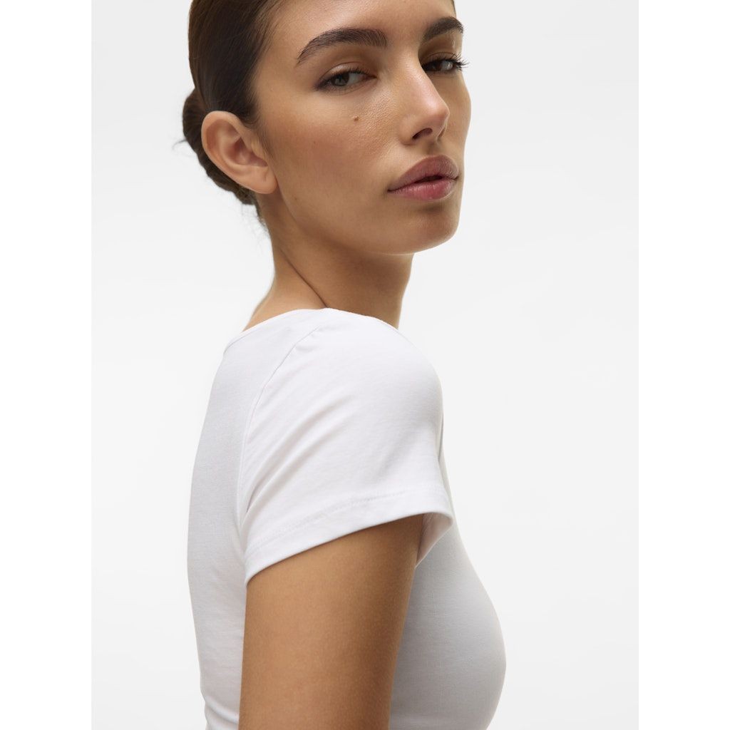 VERO MODA Marškinėliai moterims, Balta, VMMAXI MY SOFT SS U- 6