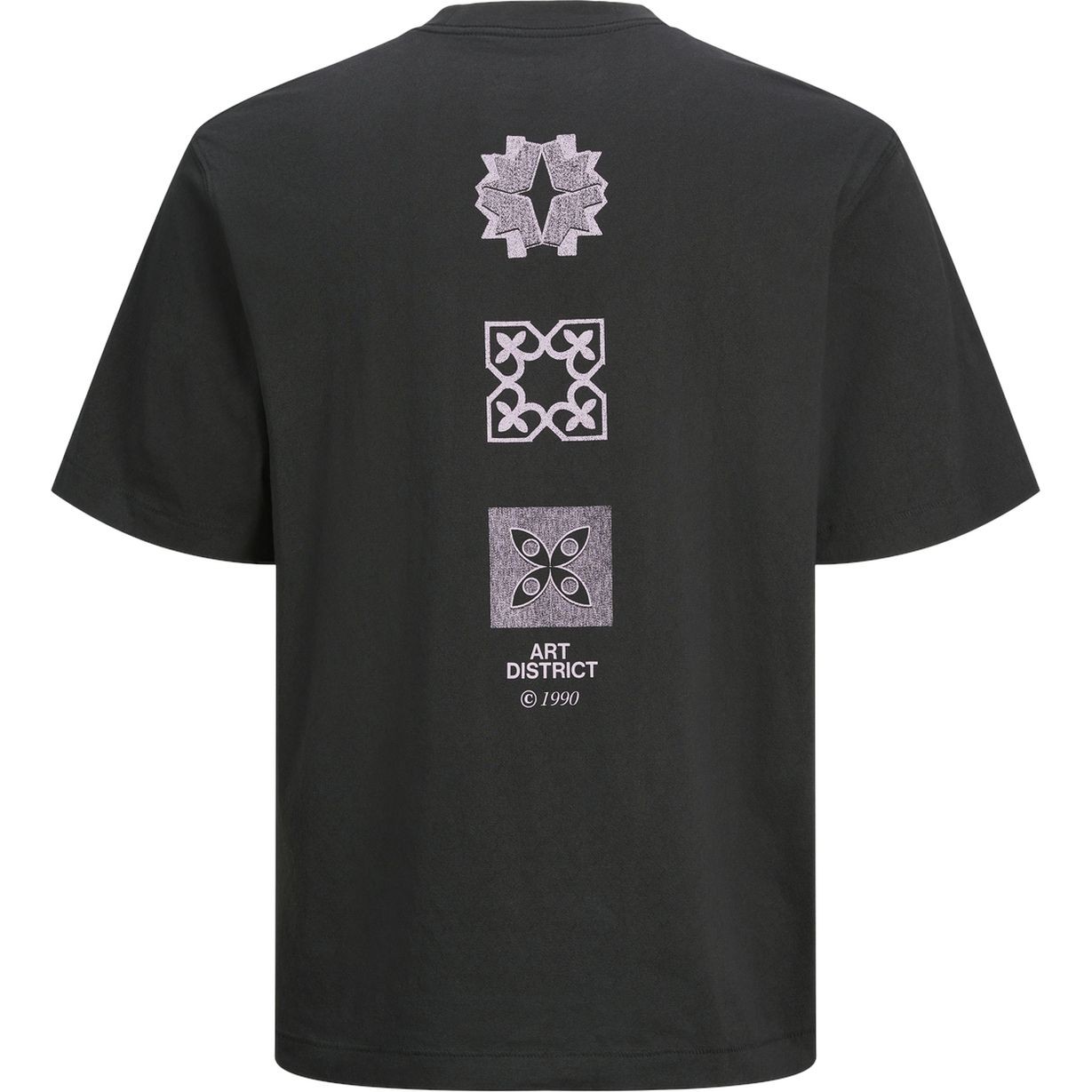 JACK & JONES Marškinėliai vyrams, Juoda, Noho mono tee 1