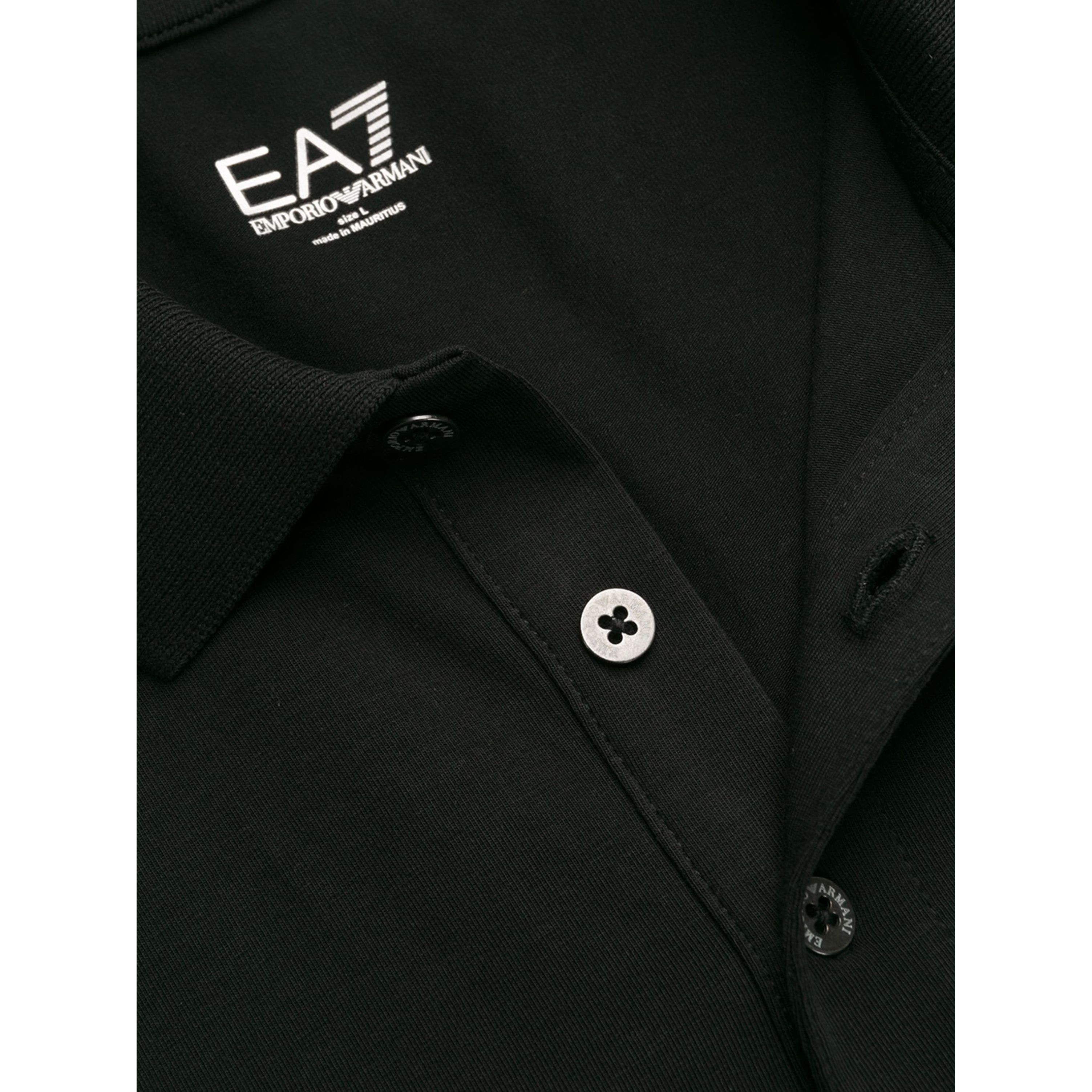 EA7 Polo marškiniai trumpos rank. vyrams, Juoda, Train core polo 2