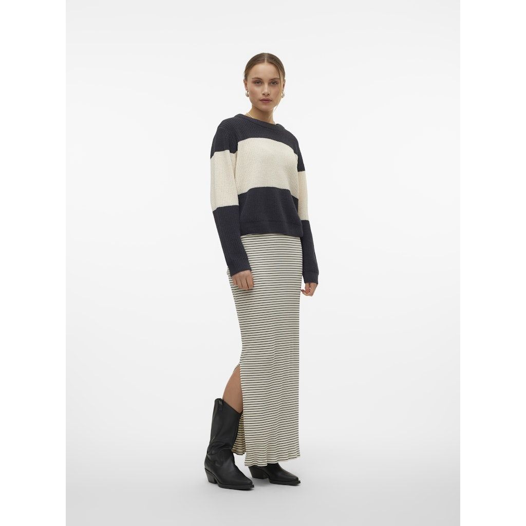 VERO MODA Megztinis moterims, Marga, Agate block o-neck pullover 3