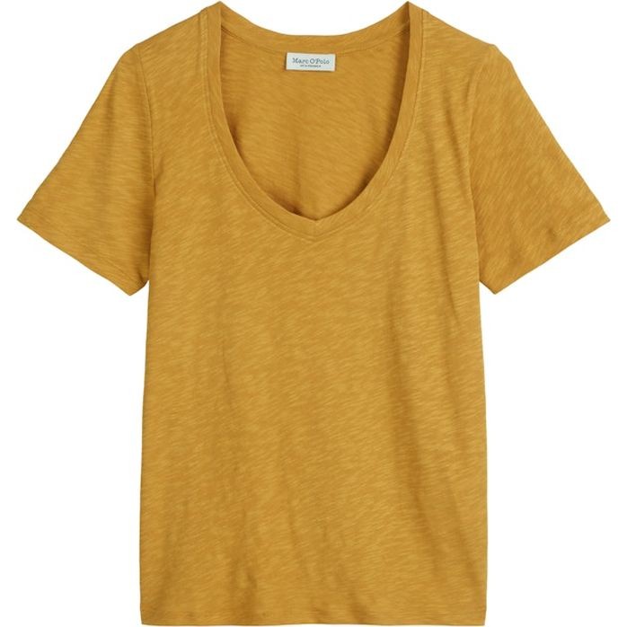 MARC O'POLO Marškinėliai trump. rankovėmis moterims, Geltona, Tshirts sh 504226151289