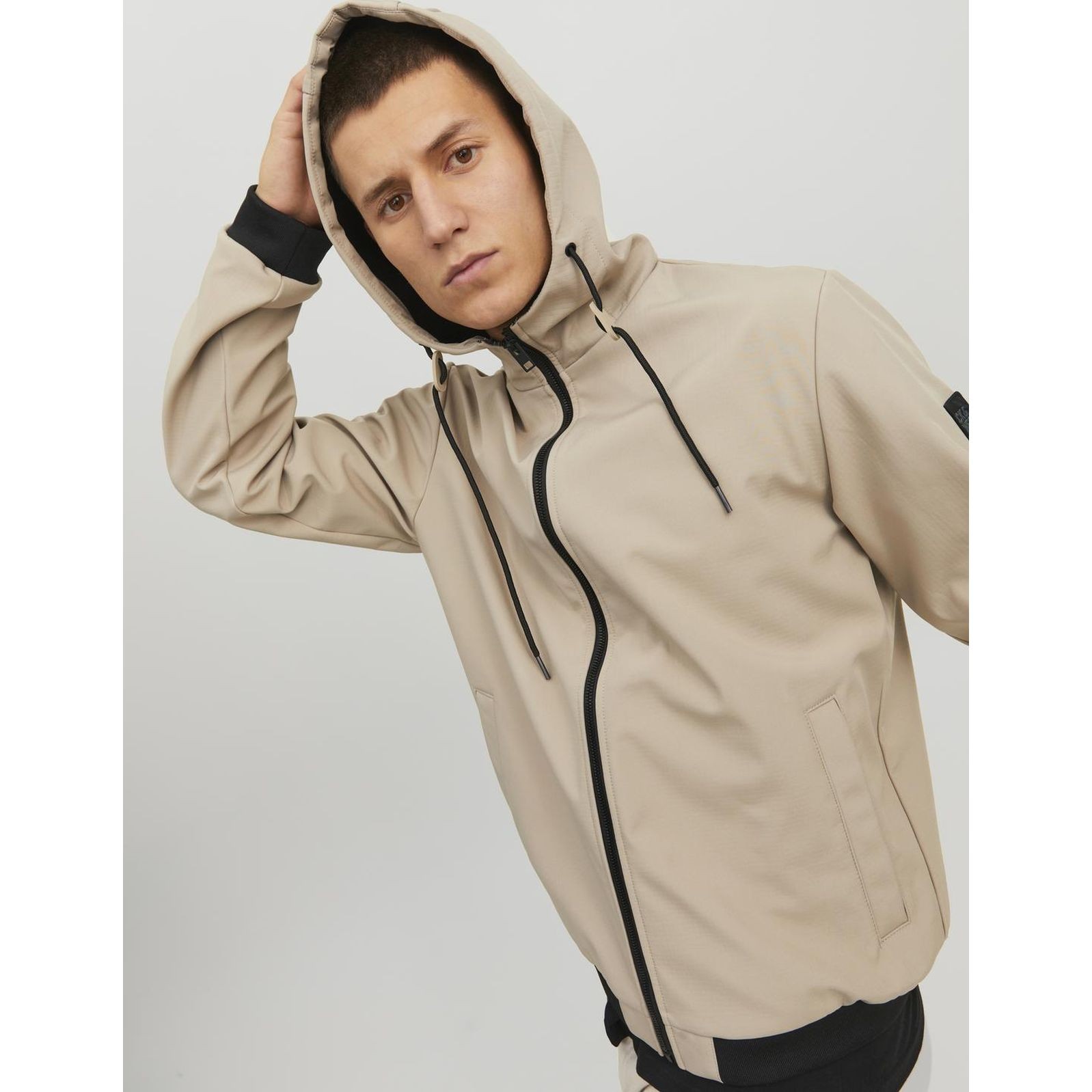 JACK & JONES Striukė vyrams, Smėlio, JCOCLASSIC WAFFLE JA 4