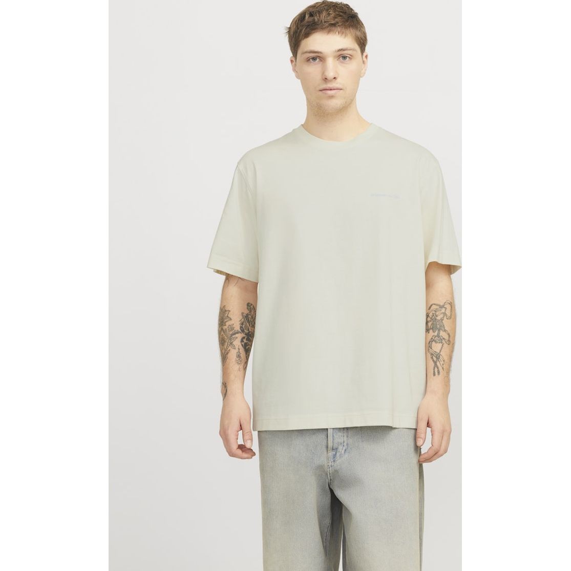 JACK & JONES Marškinėliai vyrams, Smėlio, Paros easter sketch tee 5