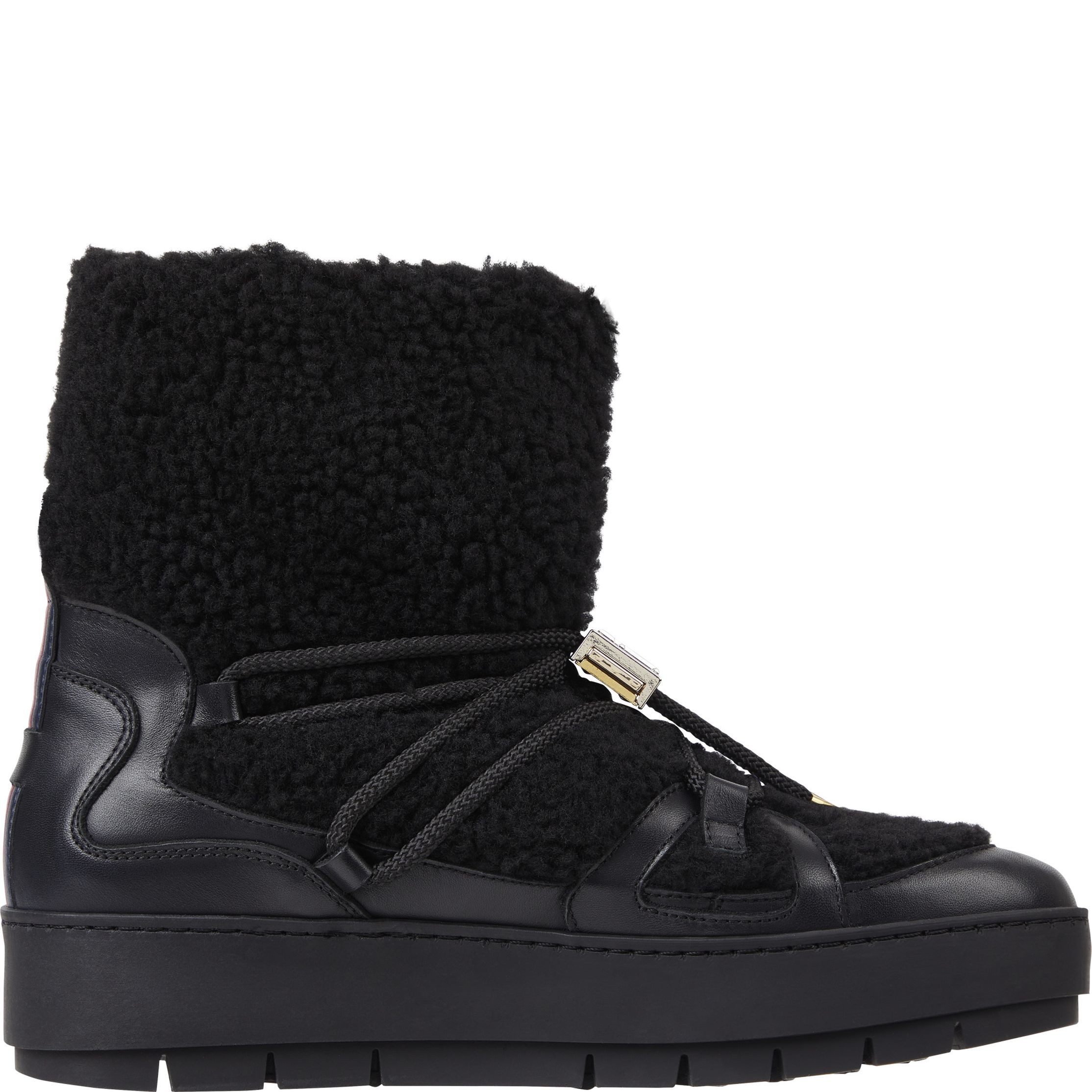 TOMMY HILFIGER Aulinukai moterims, Juoda, Teddy snowboot 5