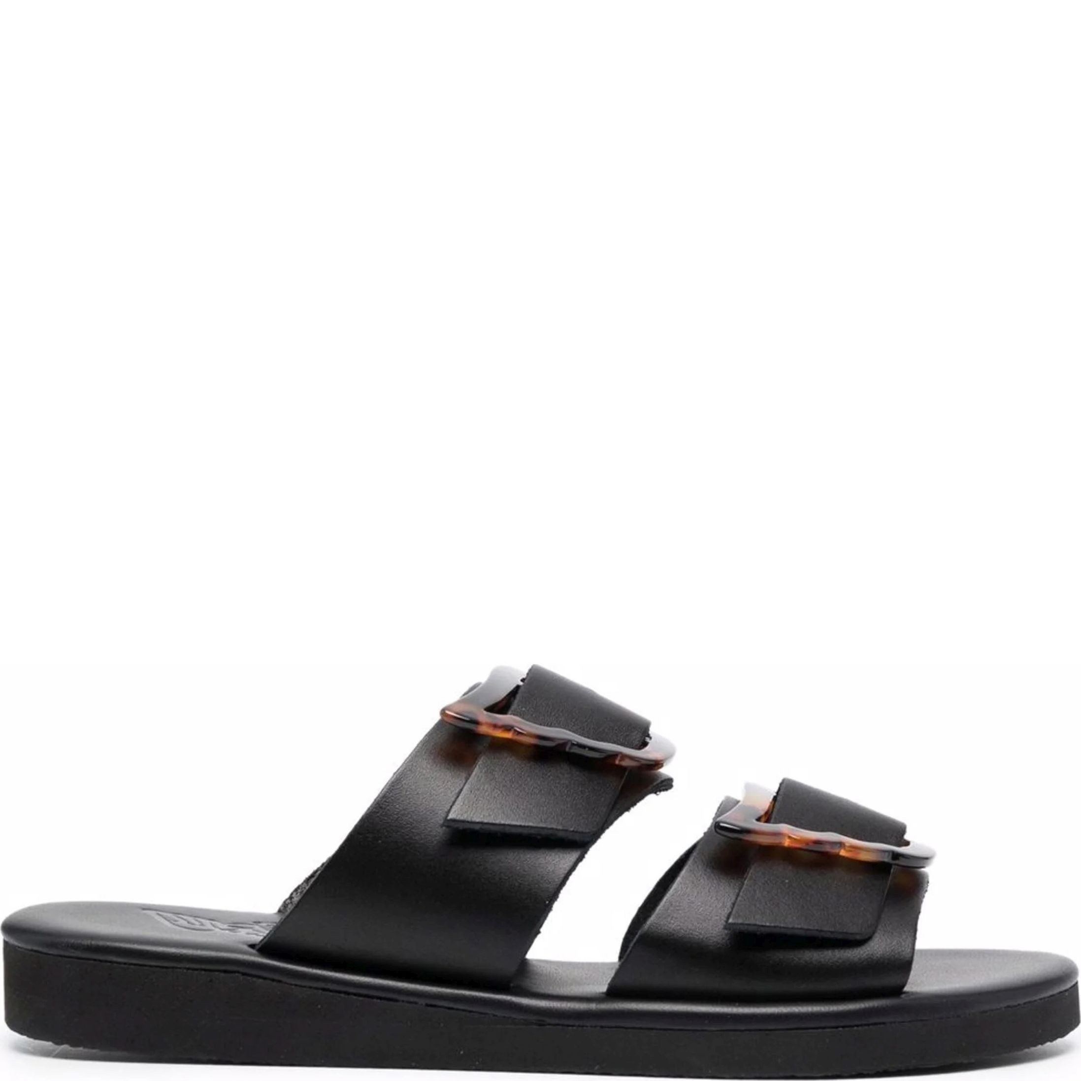 ANCIENT GREEK SANDAL Basutės moterims, Juoda, Iaso vachetta sandals 2