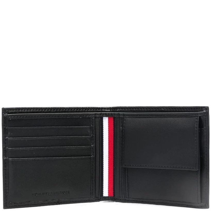 TOMMY HILFIGER Piniginė vyrams, Juoda, TH CENTRAL CC AND COIN 3
