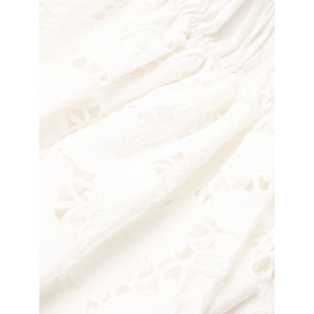 SELF PORTRAIT Midi suknelė moterims, Balta, White cotton lace midi dress 2