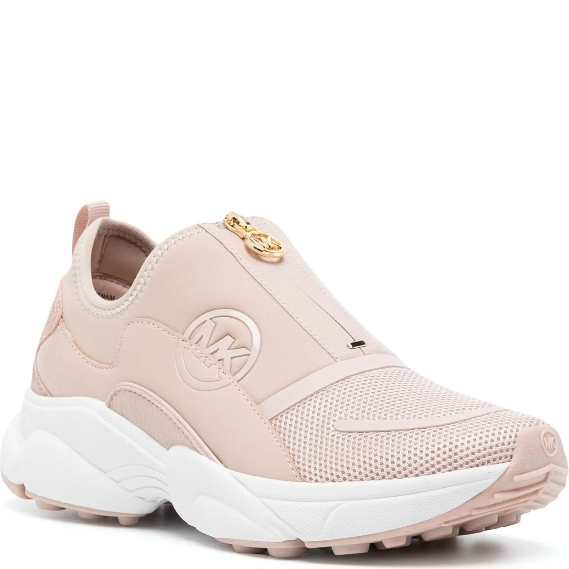 MICHAEL KORS Laisvalaikio bateliai moterims, Smėlio, Sami zip trainer 1