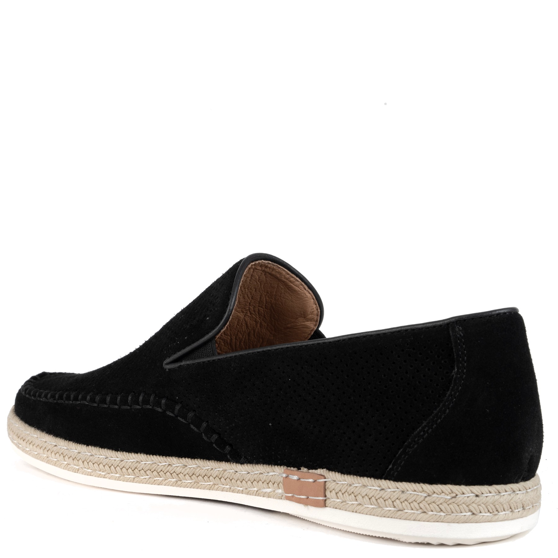 SERGIO MORETTI Mokasinai vyrams, Juoda, Mocasins 3