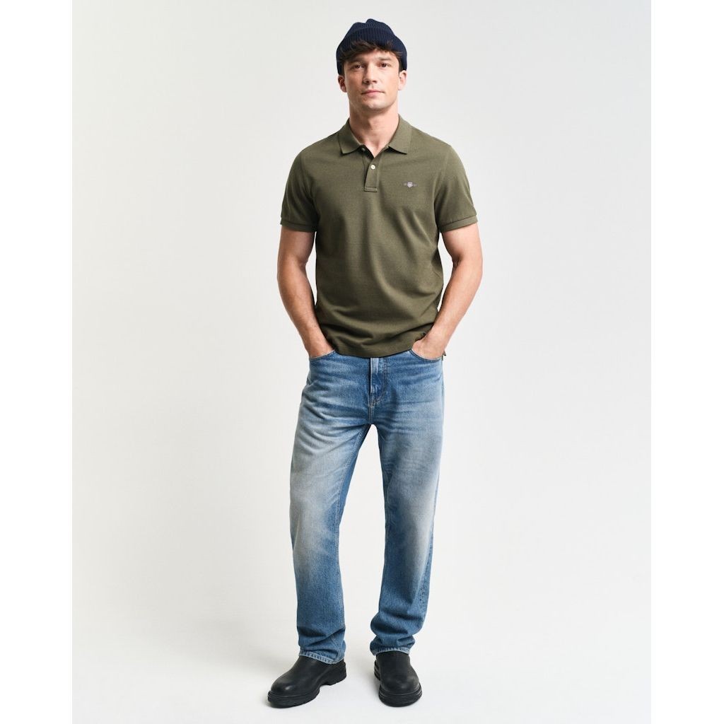 GANT Polo marškiniai trumpos rank. vyrams, Žalia 5