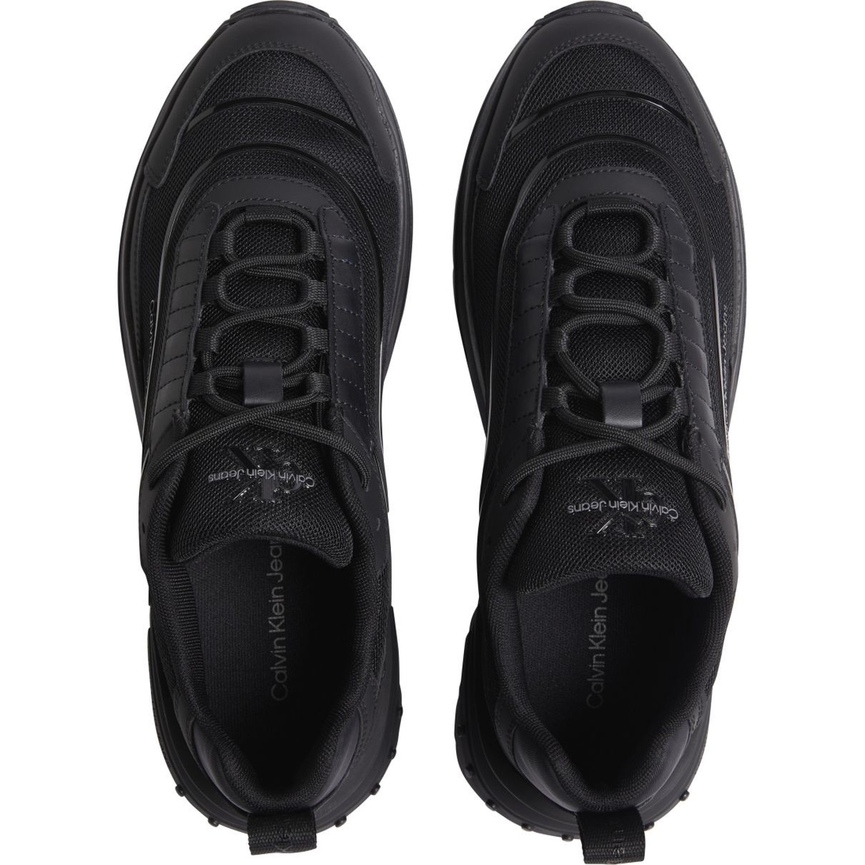 CALVIN KLEIN JEANS Sportiniai bateliai vyrams, Juoda, Chunky runner low lace 3