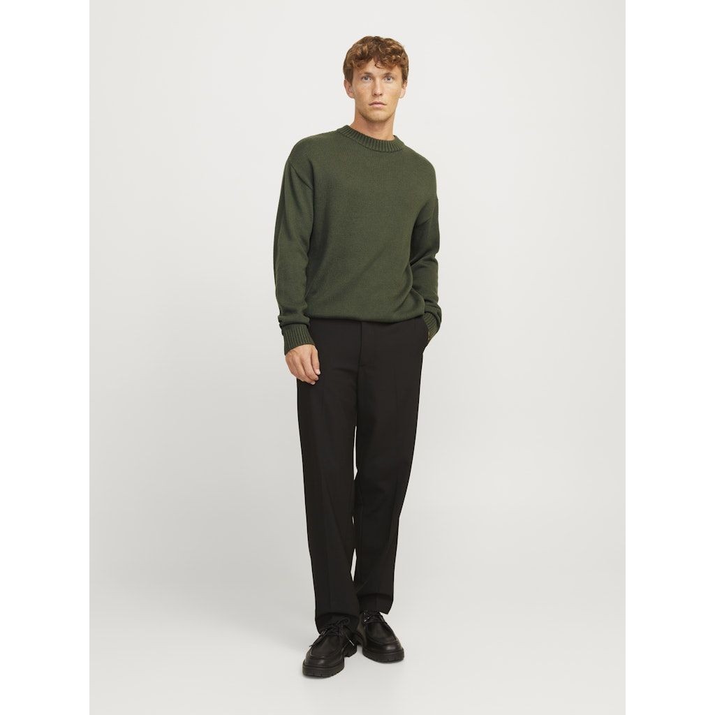 JACK & JONES Megztinis vyrams, Chaki, Jack knit crew neck 6