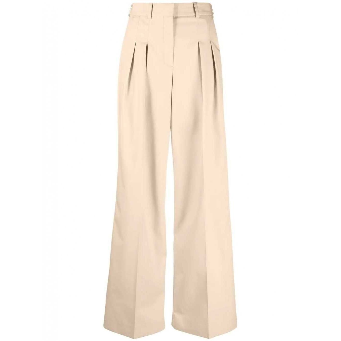 CALVIN KLEIN Laisvalaikio kelnės moterims, Smėlio, Woven Pants