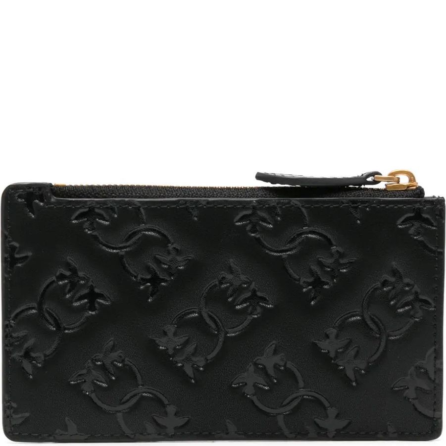 PINKO Kortelių dėklas moterims, Juoda, Airone cardholder 2