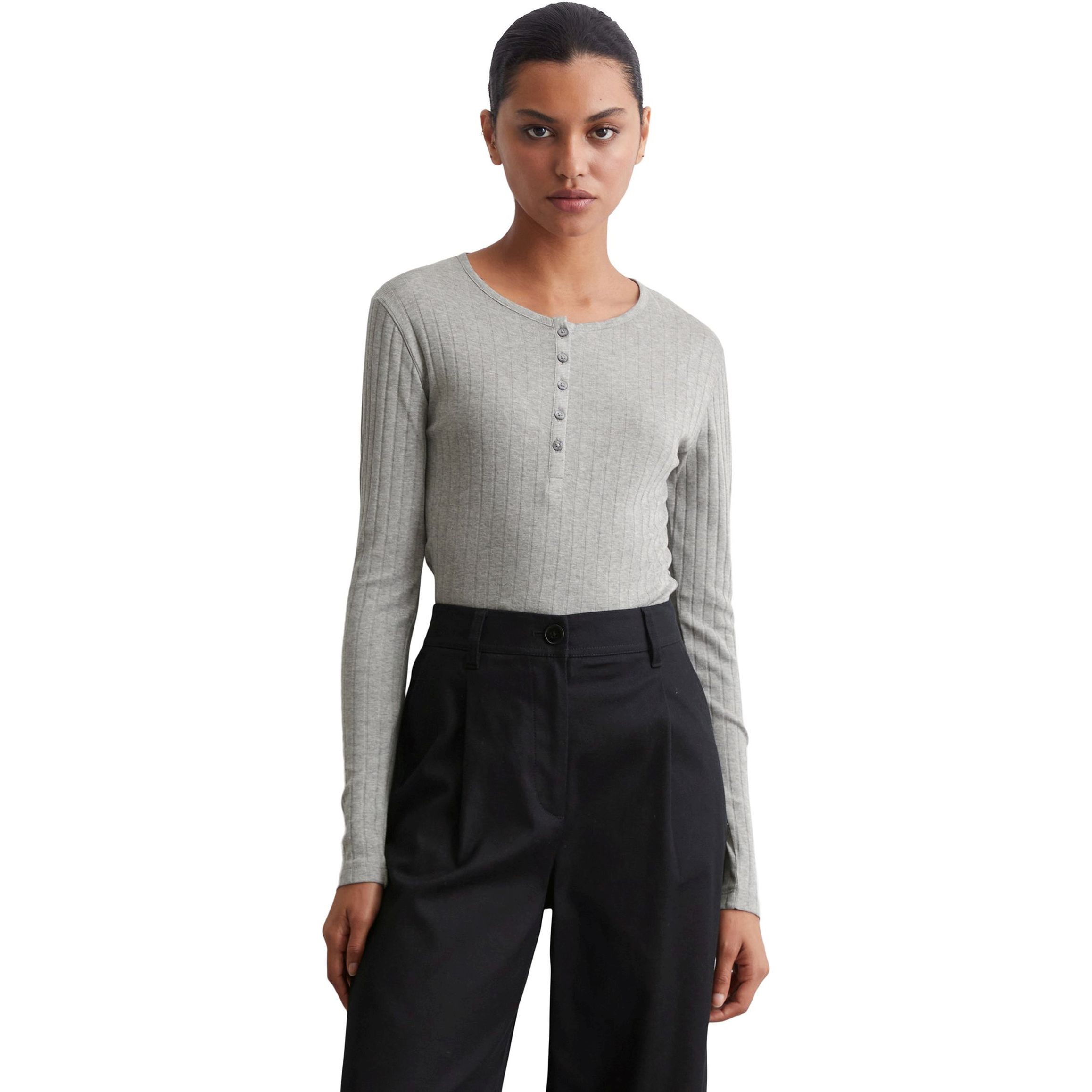 MARC O'POLO Marškinėliai ilgom. rankovėmis moterims, Pilka, Tshirts lo 500207852061 2