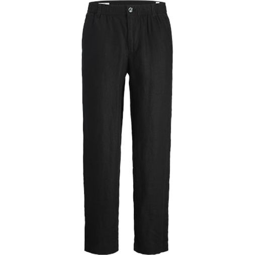 JACK & JONES Kelnės vyrams, Juoda, Karl linen chino 1