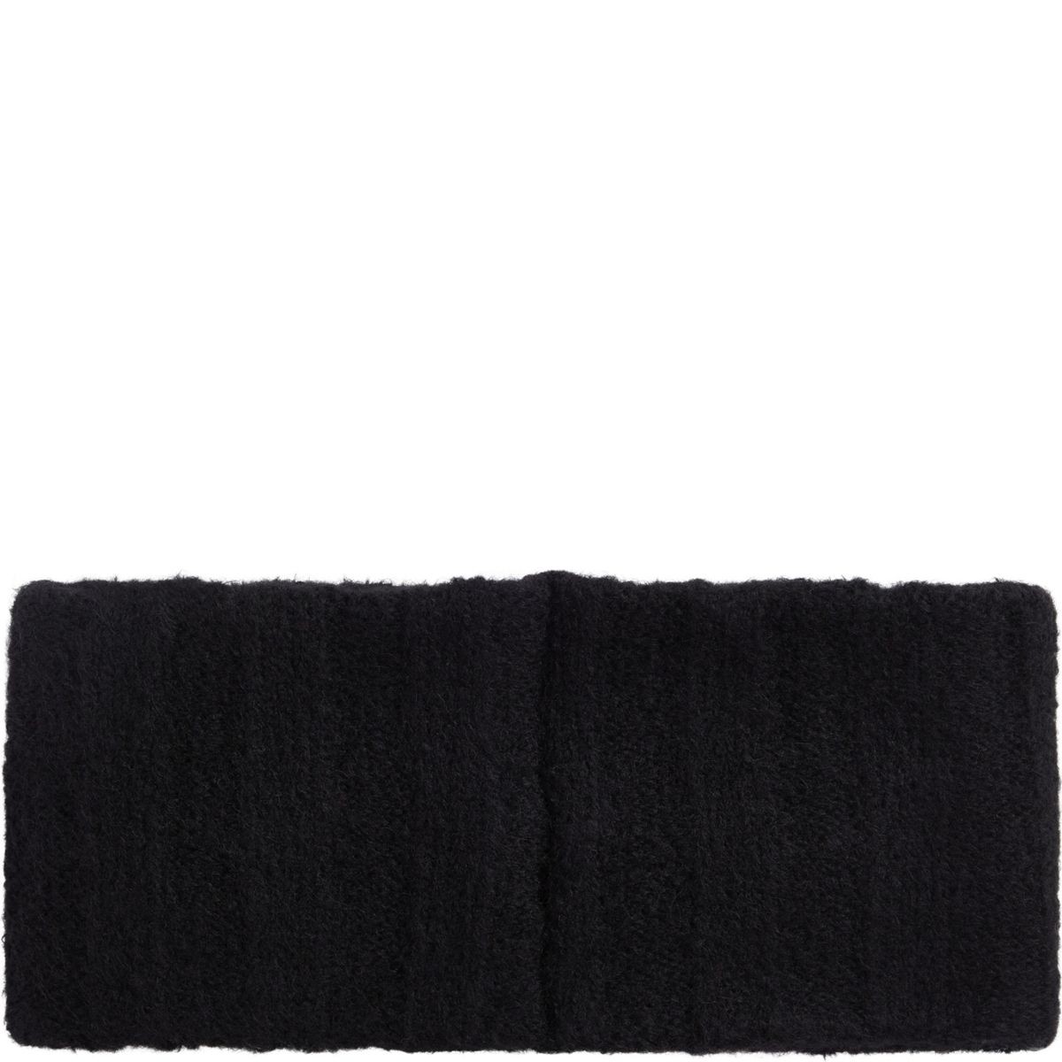 CALVIN KLEIN Kepurė moterims, Juoda, Label defined rib headband cap 2