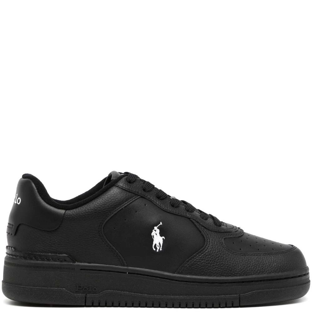POLO RALPH LAUREN Sportiniai bateliai vyrams, Juoda, Low top lace sneakers 2