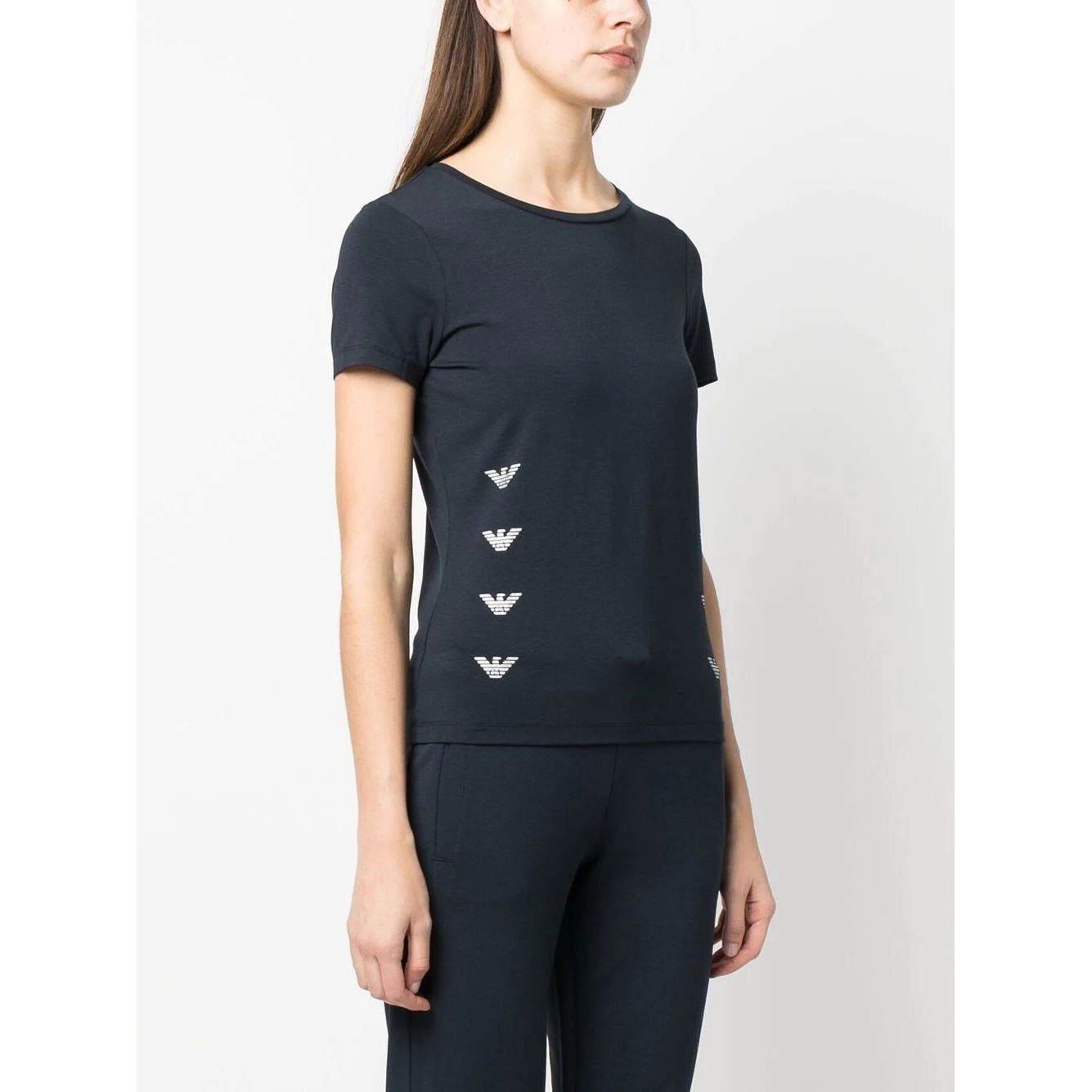 EA7 Marškinėliai trump. rankovėmis moterims, Mėlyna, T-shirt 3