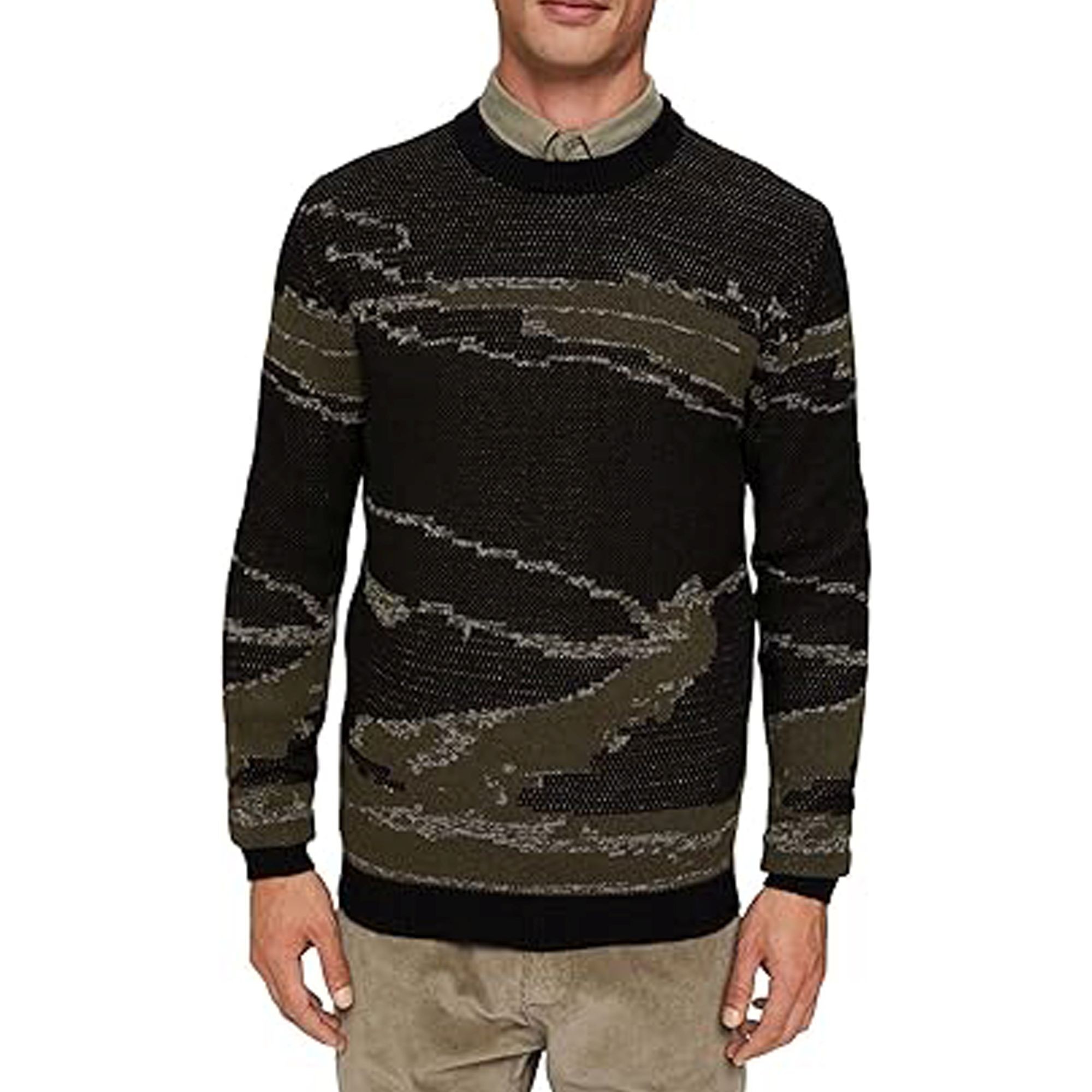 ESPRIT Megztinis vyrams, Juoda 2