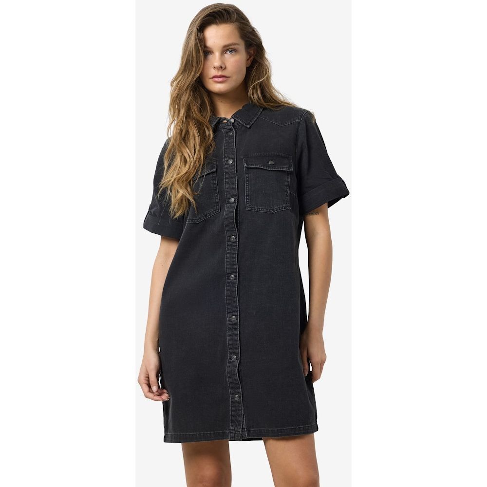 NOISY MAY Mini suknelė moterims, Juoda, Nmnew signmini dress 5