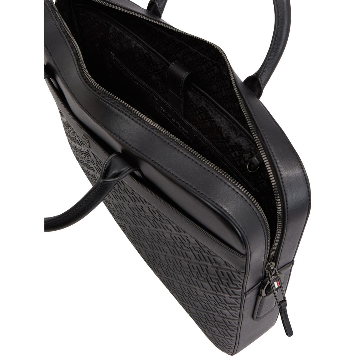 TOMMY HILFIGER Dėklas kompiuteriui vyrams, Juoda, Monogram computer bag 4