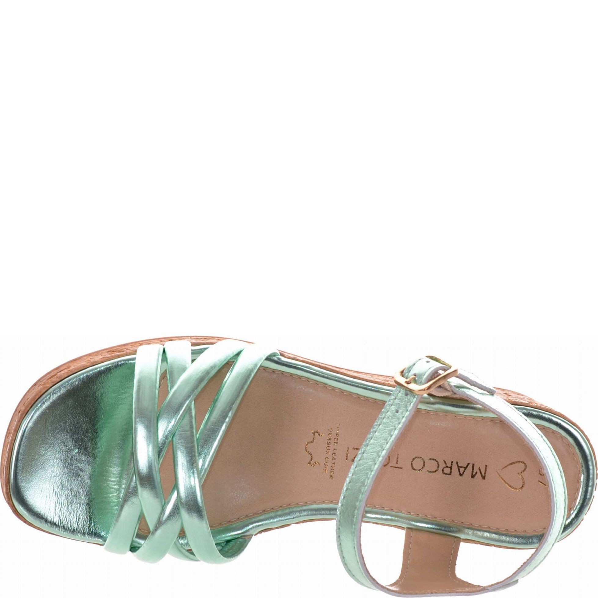 MARCO TOZZI Basutės moterims, Žalia, SANDALS 4