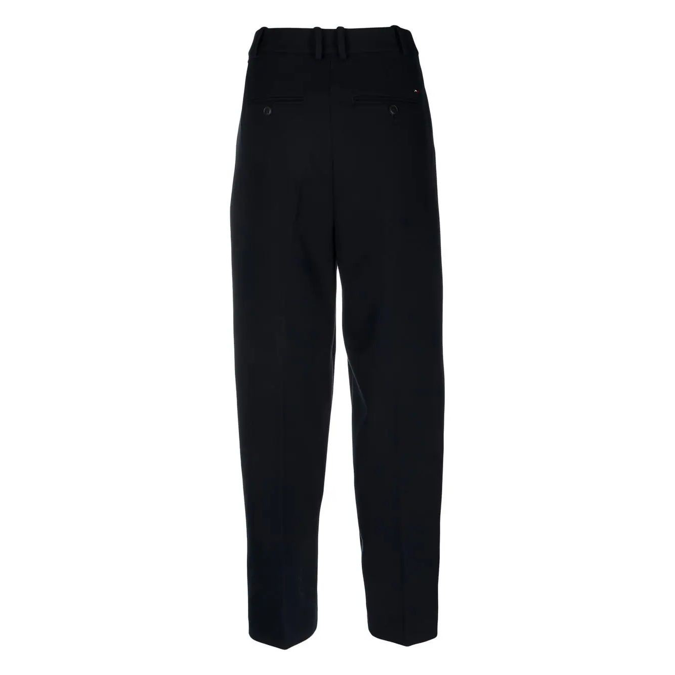 TOMMY HILFIGER Formalios kelnės moterims, Mėlyna, Tapered pleated pant 2
