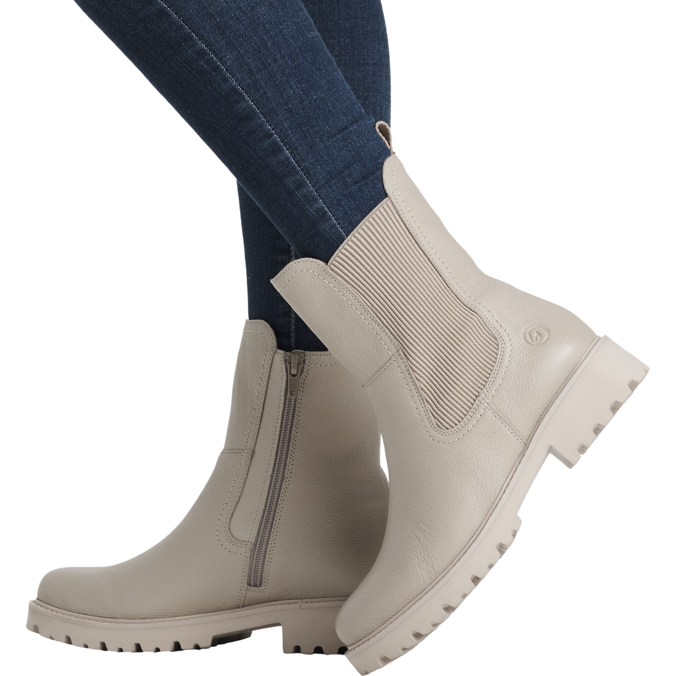 REMONTE Aulinukai moterims, Smėlio, Ladies short boots 2