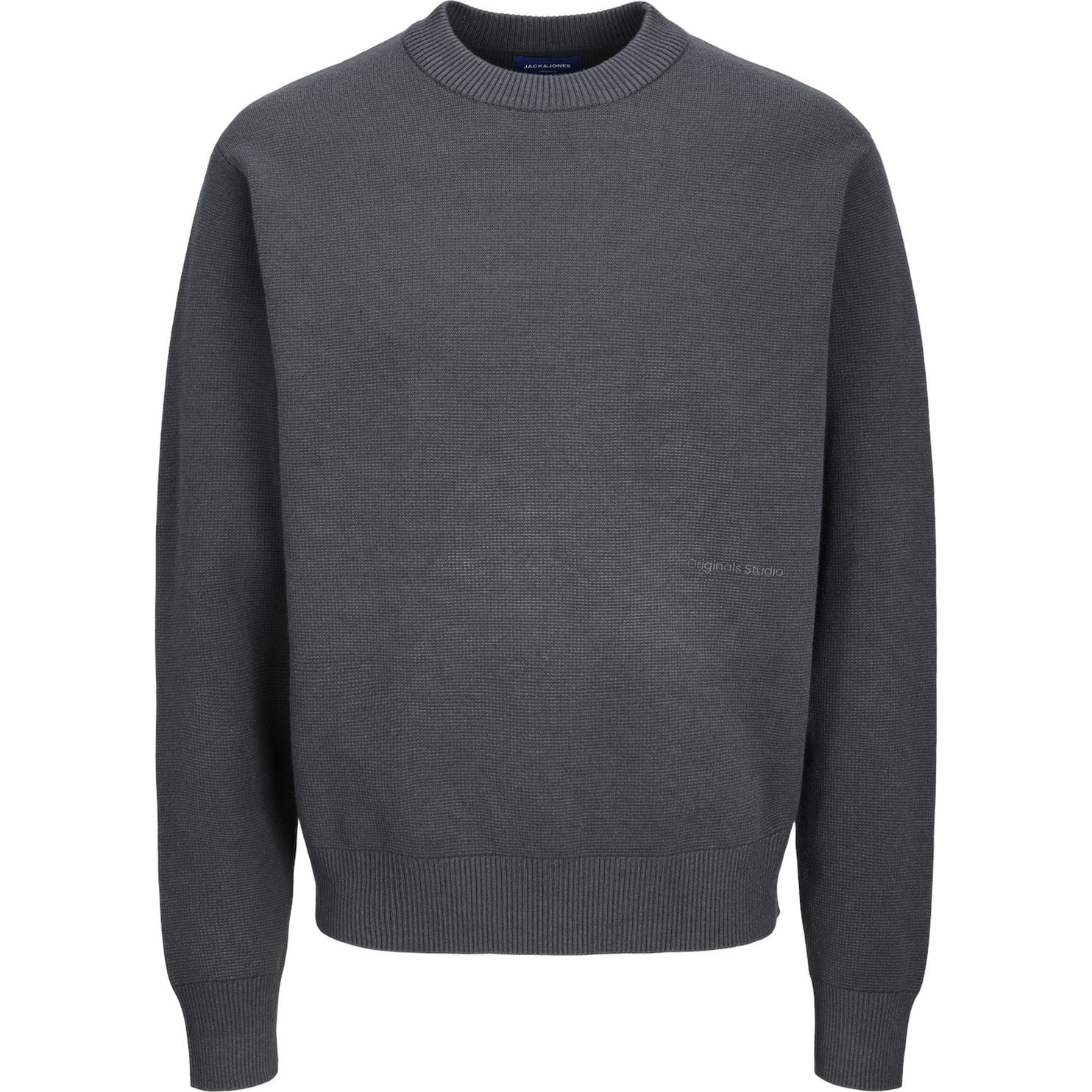 JACK & JONES Megztinis vyrams, Pilka, Vester bro knit crew neck 1