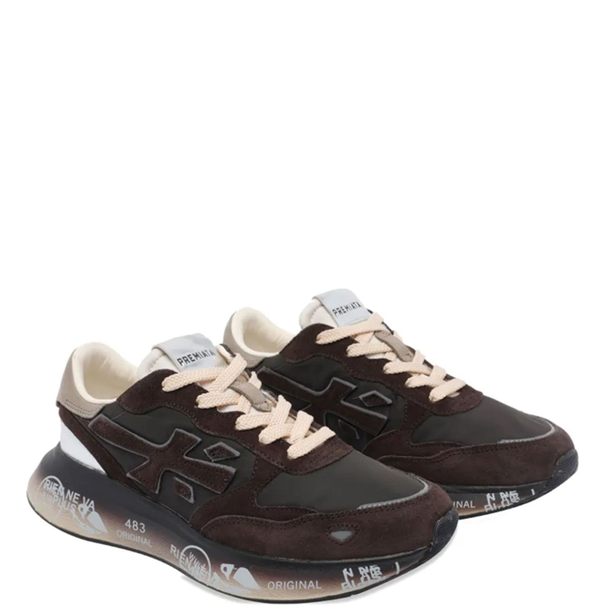 PREMIATA Laisvalaikio bateliai moterims, Ruda, Sneakers 1