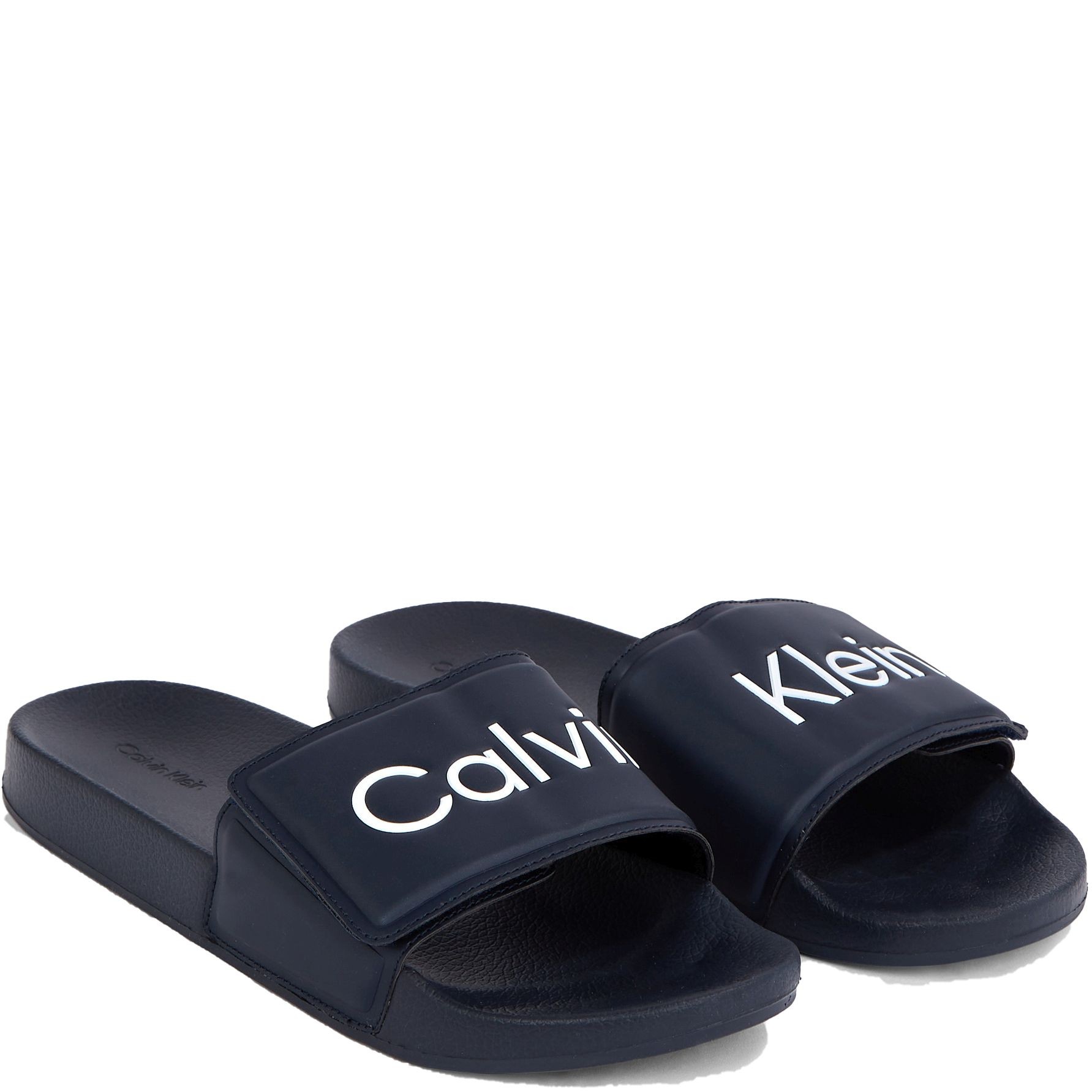 CALVIN KLEIN Guminės šlepetės vyrams, Mėlyna, Pool slide 1