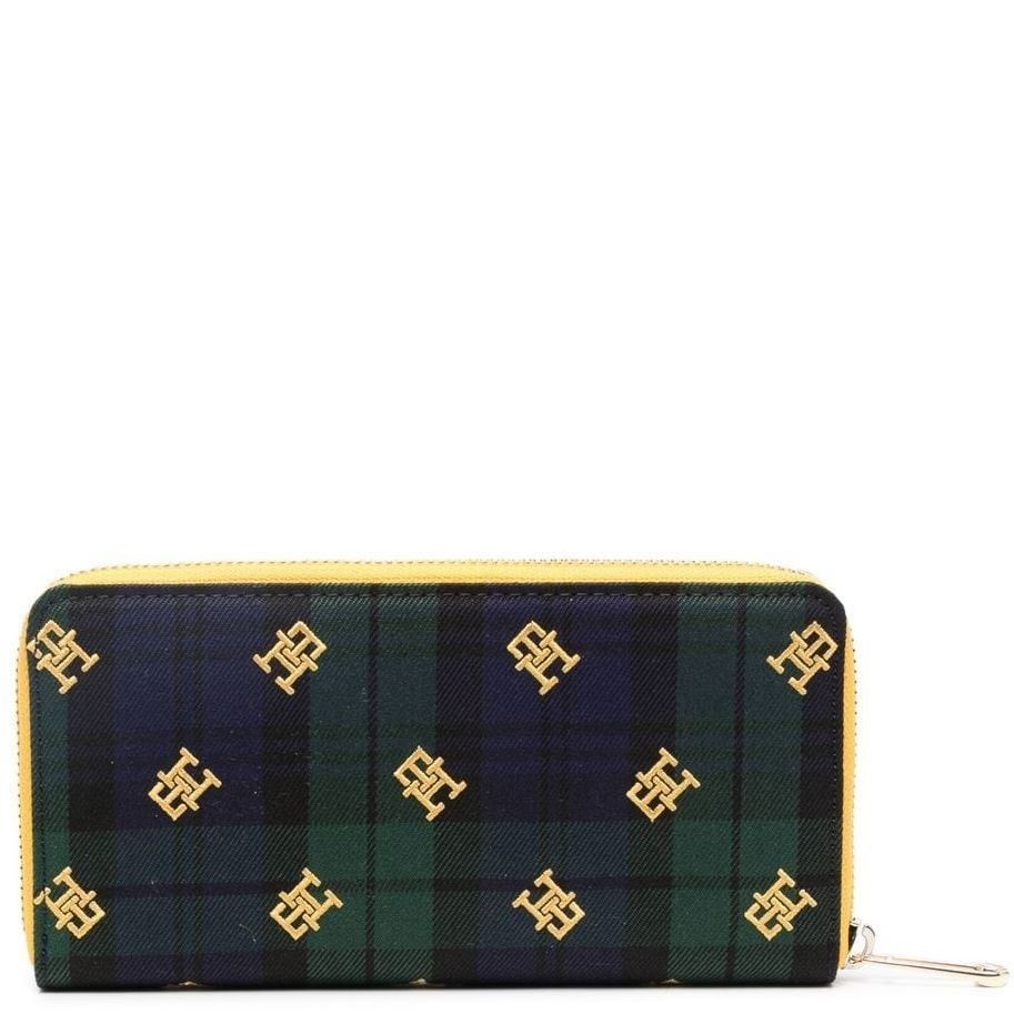 TOMMY HILFIGER Piniginė moterims, Juoda, ICONIC LRG ZA BW 2