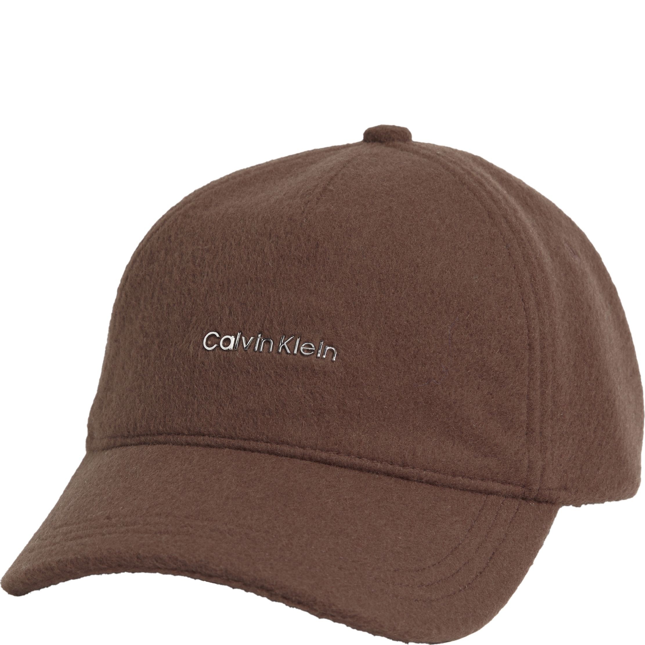 CALVIN KLEIN Kepurė moterims, Ruda, Metal lettering cap 1