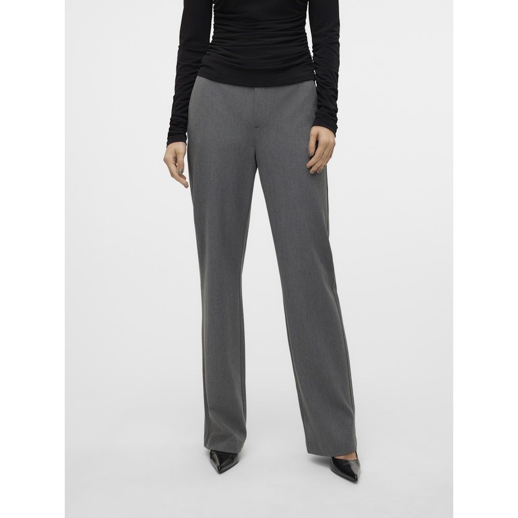 VERO MODA Formalios kelnės moterims, Pilka, Maya straight solid pant 2