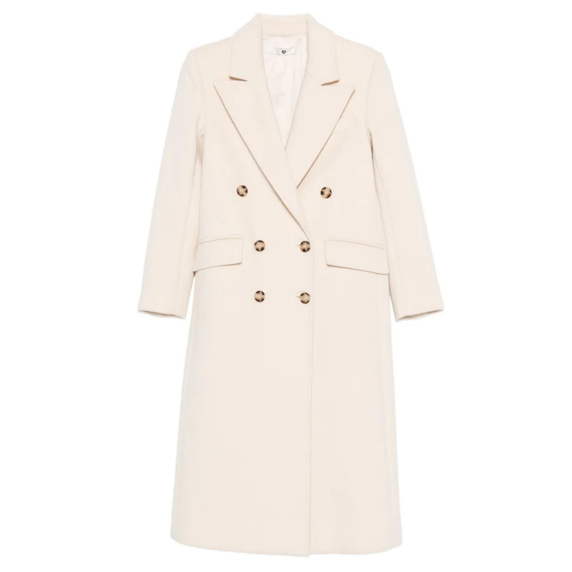 TWINSET Paltas moterims, Smėlio, Coats