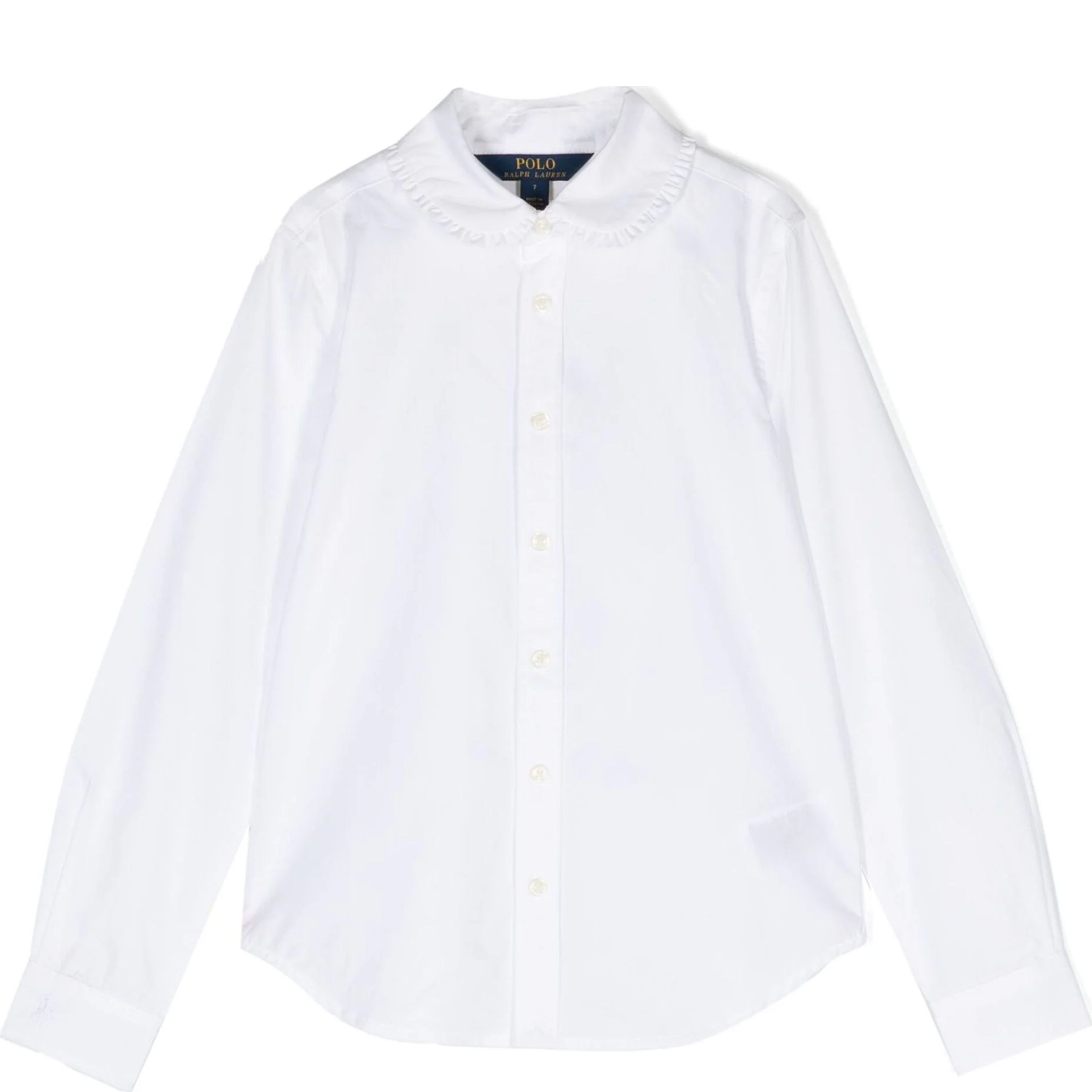 RALPH LAUREN KIDS Marškiniai ilgomis rankovėmis mergaitėms, Balta, Button front shirt 1