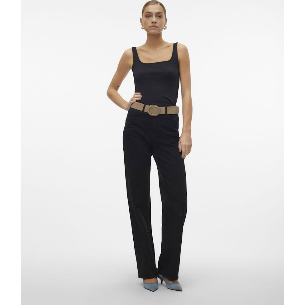 VERO MODA Marškinėliai moterims, Juoda, Vmchloe t-shirts 5
