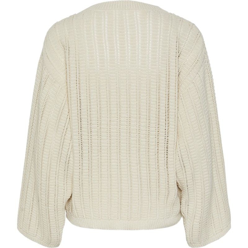 PIECES Megztinis moterims, Kūno, PCJESCA LS V-NECK KN 2