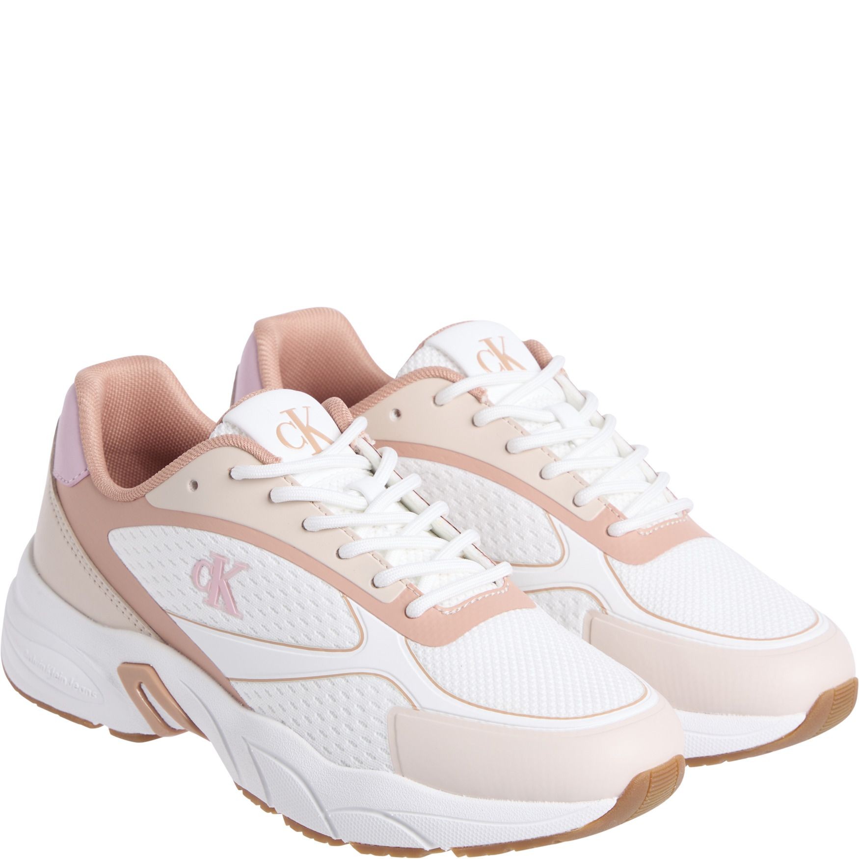 CALVIN KLEIN JEANS Laisvalaikio bateliai moterims, Balta, Retro tennis knit sneaker 1