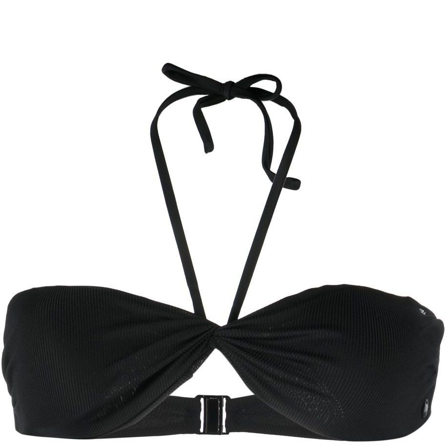 KARL LAGERFELD Viršutinė kostiumėlio dalis moterims, Juoda, Karl dna bandeau 1