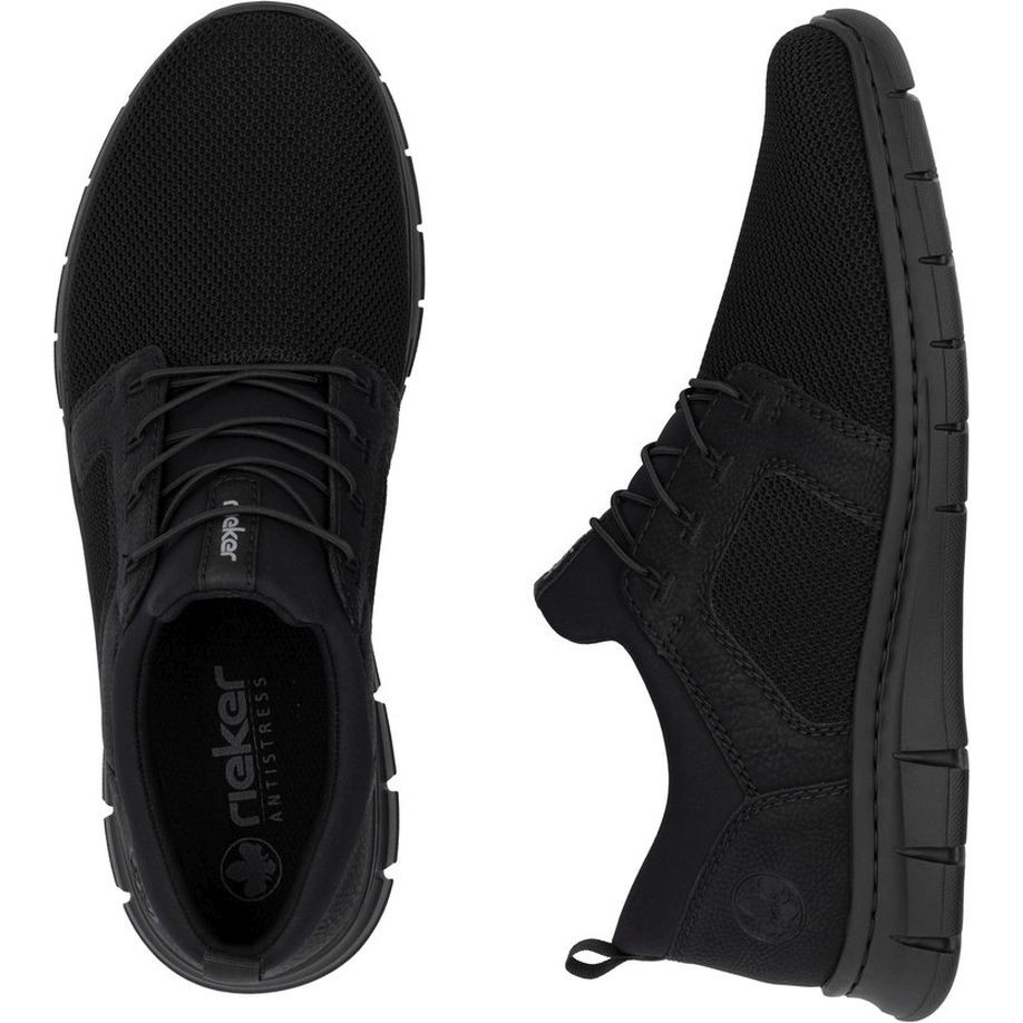 RIEKER Laisvalaikio bateliai vyrams, Juoda, Slipper 8
