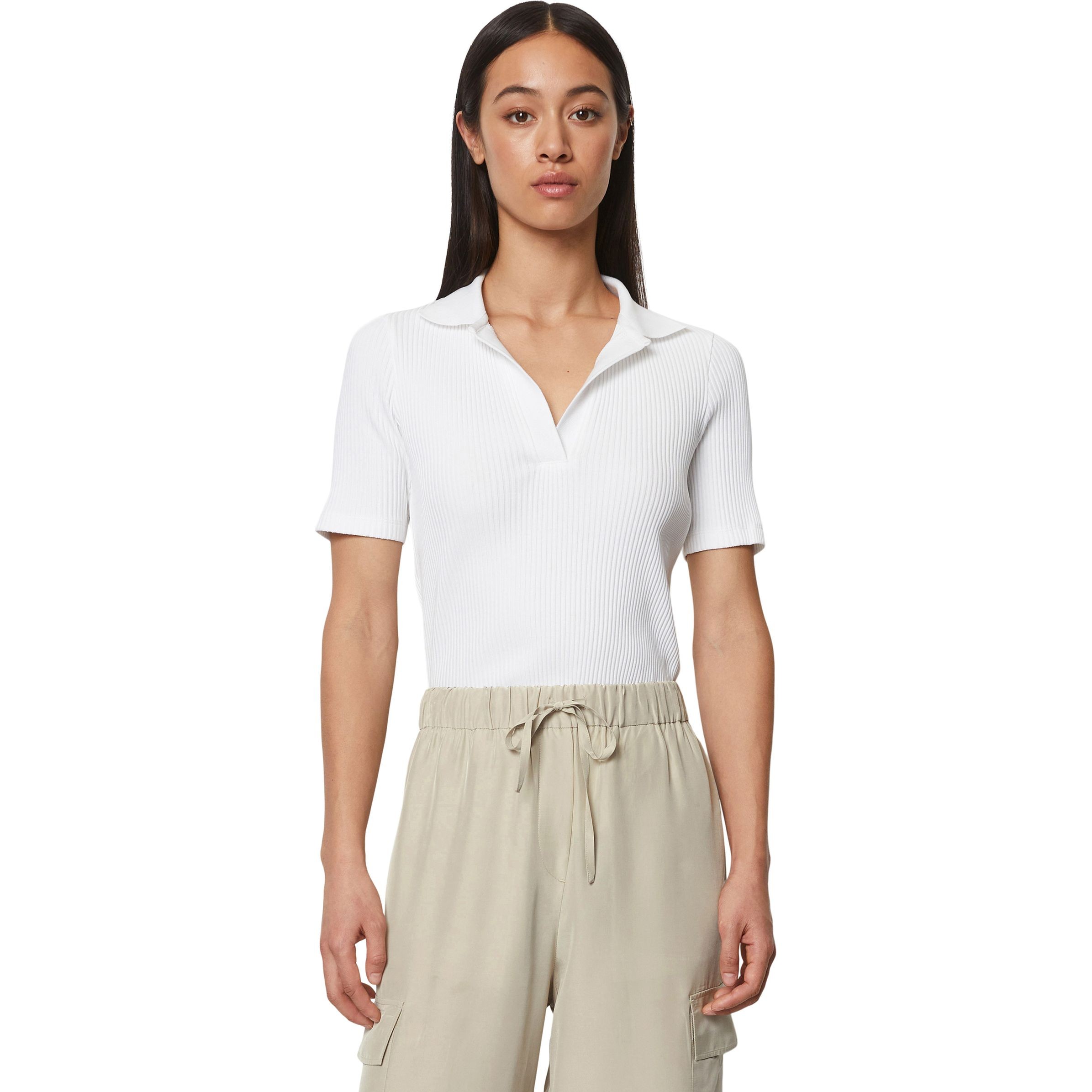 MARC O'POLO Polo marškiniai trumpos rank. moterims, Balta 2