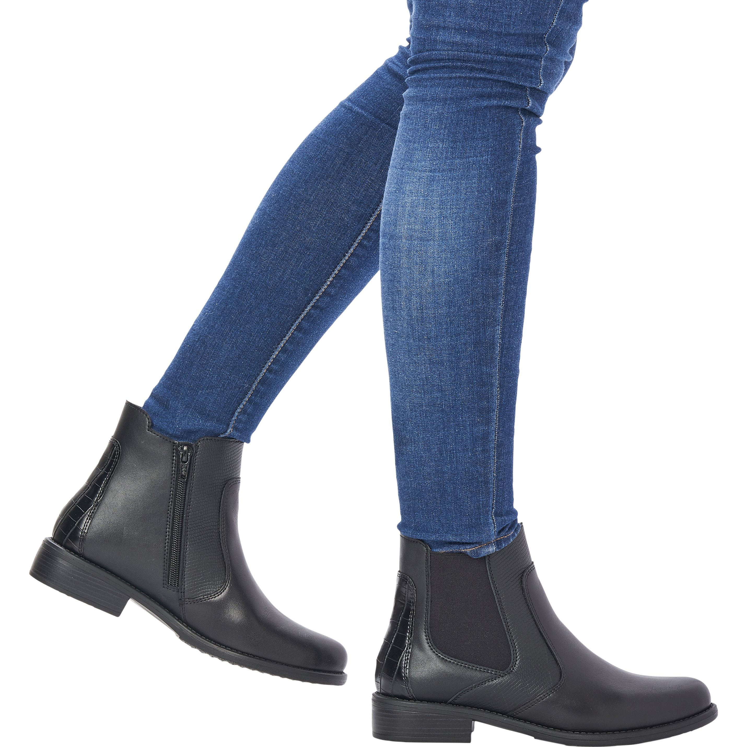 REMONTE Aulinukai moterims, Juoda, Ladies mid height boots 2