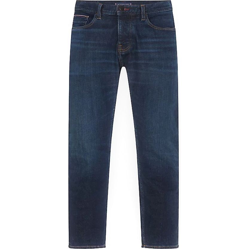 TOMMY HILFIGER Tiesūs džinsai -vyrams, Mėlyna, Straight denton jeans