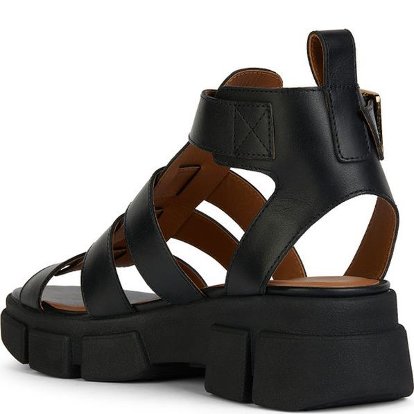 GEOX Basutės moterims, Juoda, Lisbona sandals 3