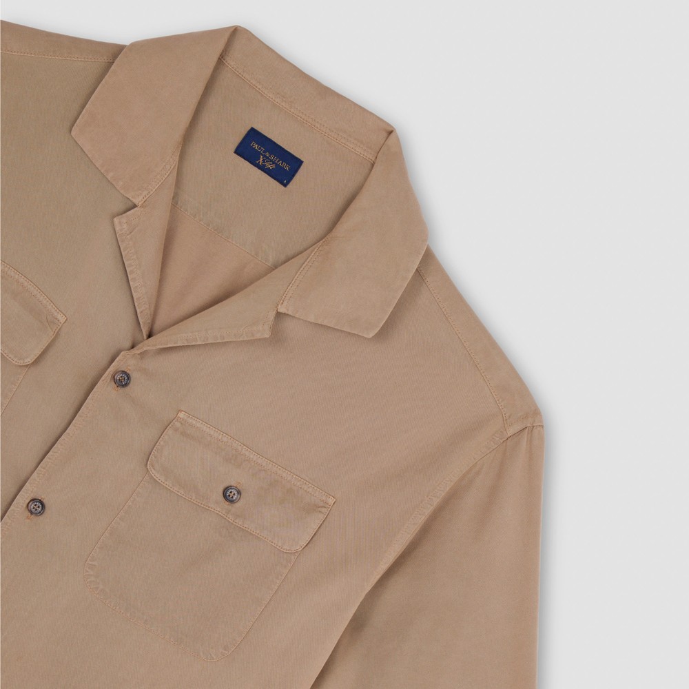 PAUL&SHARK Marškiniai ilgomis rankovėmis vyrams, Ruda, Shirts 6